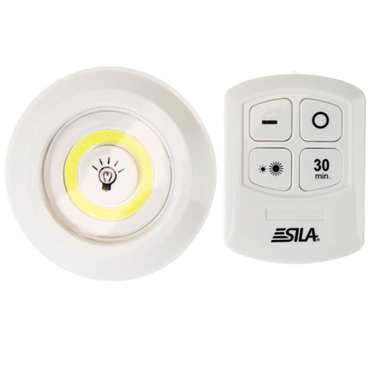 Ensemble de télécommande LED R12Orange comprenant 3 piles AAA, une télécommande et 5 lampes individuelles